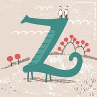 Cute alphabet Letter Z