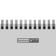 Notebook closeup Vector