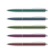 Vector Set of Pens with Metal Caps Isolated