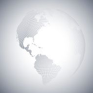 Dotted world globe light design vector illustration N11