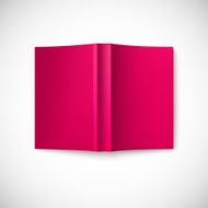 Open blank book cover top view N4
