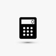 Vector black web icon on white background Eps10 N14
