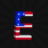 USA flag alphabet N22