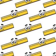 Cartoon ruler seamless pattern