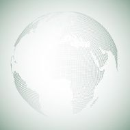 Dotted world globe light design vector illustration N12