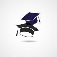 Graduation hat vector symbol