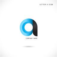 Creative letter A icon abstract logo design vector template N5