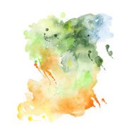 Abstract hand drawn watercolor background vector illustration N6
