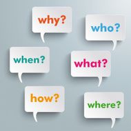 Question Speech Bubbles N2