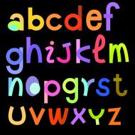 colorful alphabets illustration for design