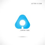 Creative letter A icon abstract logo design vector template N6