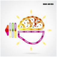 Creative light bulb concept with business idea background