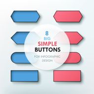 Vector buttons set N2