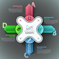 Modern infographic option banner N41