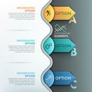 Modern infographic option banner N42