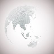 Dotted world globe light design vector illustration N13