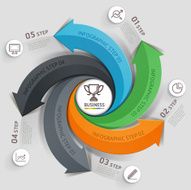 Modern arrow business template N2