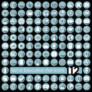 Set of education flat icons N101