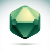 Abstract geometric 3D object vector illustration clear eps 8 N3