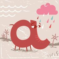 Cute alphabet Letter A