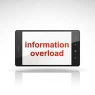 information overload words on mobile phone