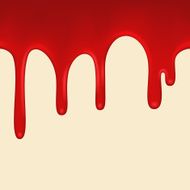 Seamless Red paint colorful dripping