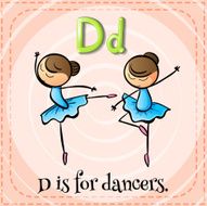 Letter D for dancers