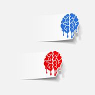 Realistic Design Element Brain Drop N30