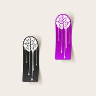 Realistic Design Element Brain Drop N32
