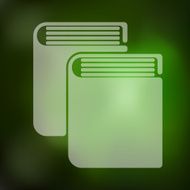 book icon on blurred background N4