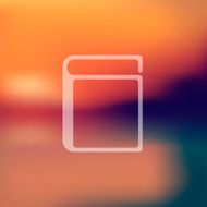 book icon on blurred background N7