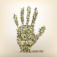 Hand tree art
