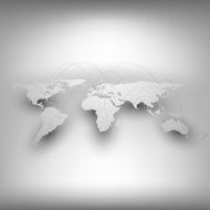 World map network connection concept Infographic for business design and