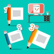 Vector Tutorial Infographics Template