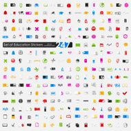 Set of education stickers N10