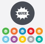 Quiz sign icon Questions and answers game N44