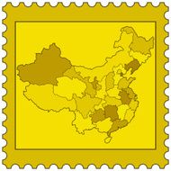 China on stamp
