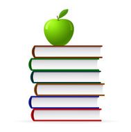 Apple and books stack N2