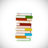 Stack of Books Illustration