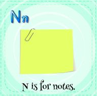 Letter N N32