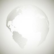 Dotted world globe light design vector illustration N16