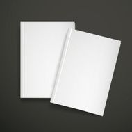 3d blank book cover