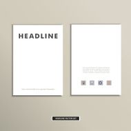 Magazine cover template with clean fronts eps