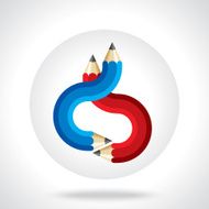 creative template with pencil N4