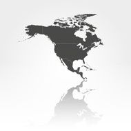 North america map background vector N2