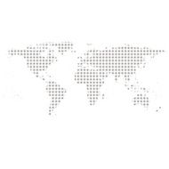 Gray World Map Vector N6
