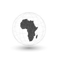 Africa map background vector N2