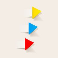 realistic design element arrow N4