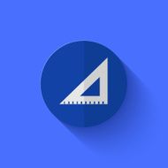 Vector modern flat blue circle icon N10