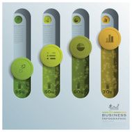 Business Infographic Circle Button Tube